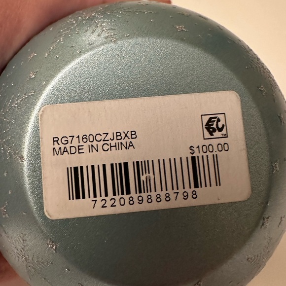 Sterling Silver Cubic Zirconia “J” Necklace and Earrings in Ornament Box - Picture 5 of 5